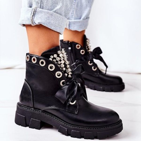 boots ladies waterproof women black autumn shoes for pearl rhinestone round toe casual female bootie
boots ladies waterproof women black autumn shoes for pearl rhinestone round toe casual female bootie