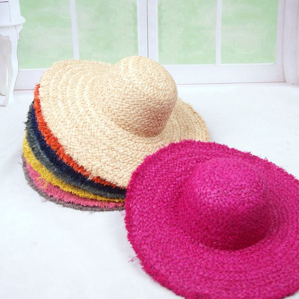 2021 new elegant women floppy raffia straw 13cm wide brim summer solid classical sun beach lady race kentucky derby hat ka6r, Blue;gray
2021 new elegant women floppy raffia straw 13cm wide brim summer solid classical sun beach lady race kentucky derby hat ka6r, Blue;gray