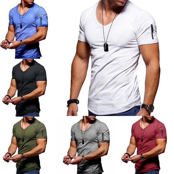 men's t-shirts men's 9 color short sleeve, european style v collar t-shirt, solid plus size slim base shirt s-5xl, White;black
men's t-shirts men's 9 color short sleeve, european style v collar t-shirt, solid plus size slim base shirt s-5xl, White;black