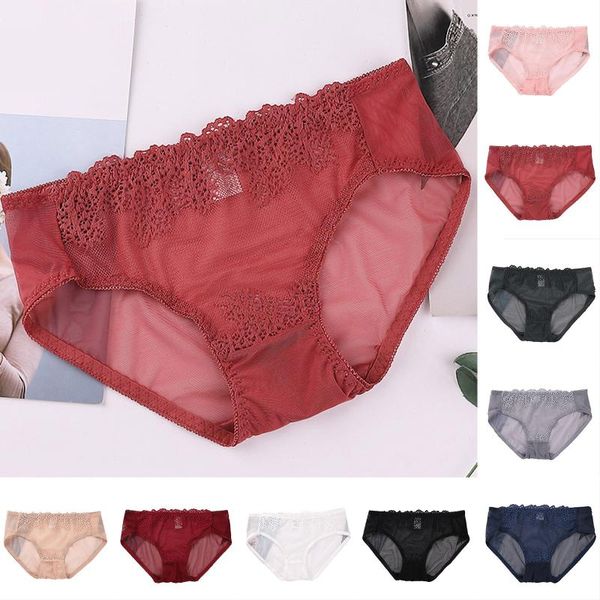 women's panties fashion mesh low waist lace refreshing breathable solid underpants transparent briefs swimming underwear, Black;pink 
women's panties fashion mesh low waist lace refreshing breathable solid underpants transparent briefs swimming underwear, Black;pink