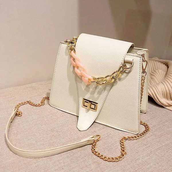 shoulder bags handbag 2021 fashion quality pu leather women's designer chain tote bag lock messenger
shoulder bags handbag 2021 fashion quality pu leather women's designer chain tote bag lock messenger