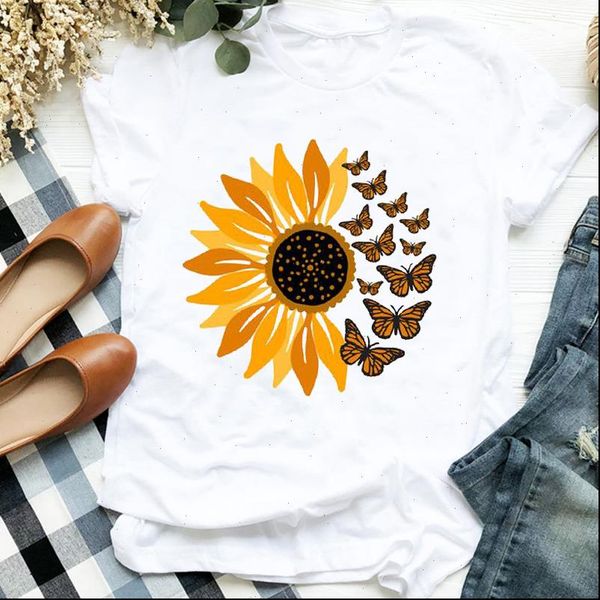 women lady womens t shirts flower butterfly 90s style short sleeve cute print shirt clothes tee tshirt for female top, White
women lady womens t shirts flower butterfly 90s style short sleeve cute print shirt clothes tee tshirt for female top, White