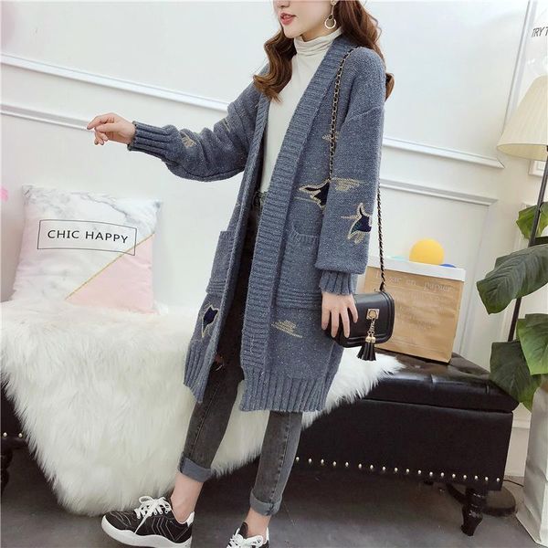 women's sweaters jumper computer knitted sale cardigan feminino woman 2021 autumn and winter pattern of the fund sweater loose coat tid, White;black
women's sweaters jumper computer knitted sale cardigan feminino woman 2021 autumn and winter pattern of the fund sweater loose coat tid, White;black