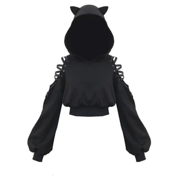 gothic women sweatshirt women's long sleeve fleece sweatshirt warm cat ears short style hoodie pullover womens sweatshirts 2021, Black
gothic women sweatshirt women's long sleeve fleece sweatshirt warm cat ears short style hoodie pullover womens sweatshirts 2021, Black
