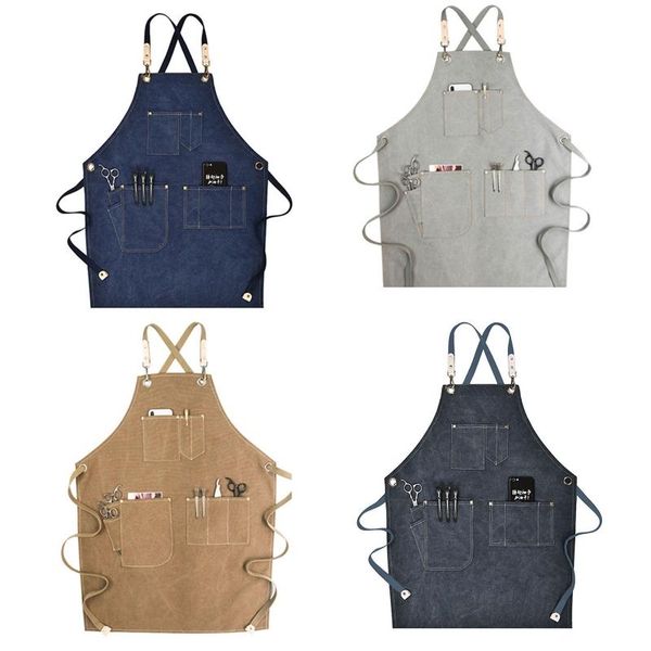 chef apron cotton canvas cross back adjustable with pockets for women and men, kitchen cooking baking bib drop ship aprons
chef apron cotton canvas cross back adjustable with pockets for women and men, kitchen cooking baking bib drop ship aprons