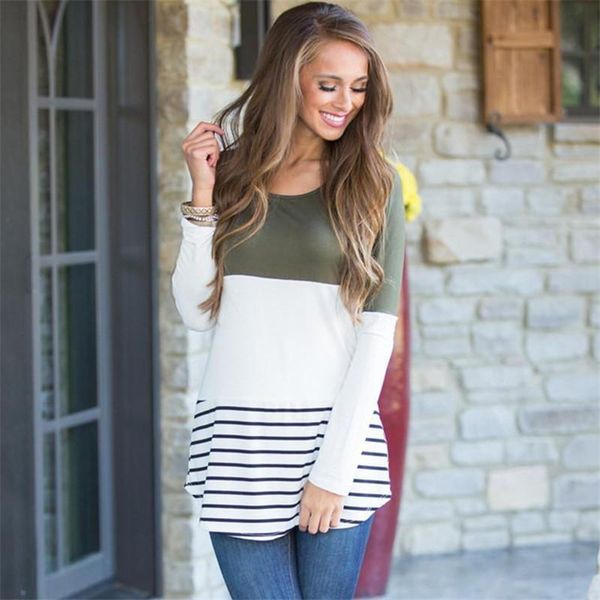 women's t-shirt 2021 womens and blouses fashion stripe long sleeve blouse back lace tunic shirt, White
women's t-shirt 2021 womens and blouses fashion stripe long sleeve blouse back lace tunic shirt, White
