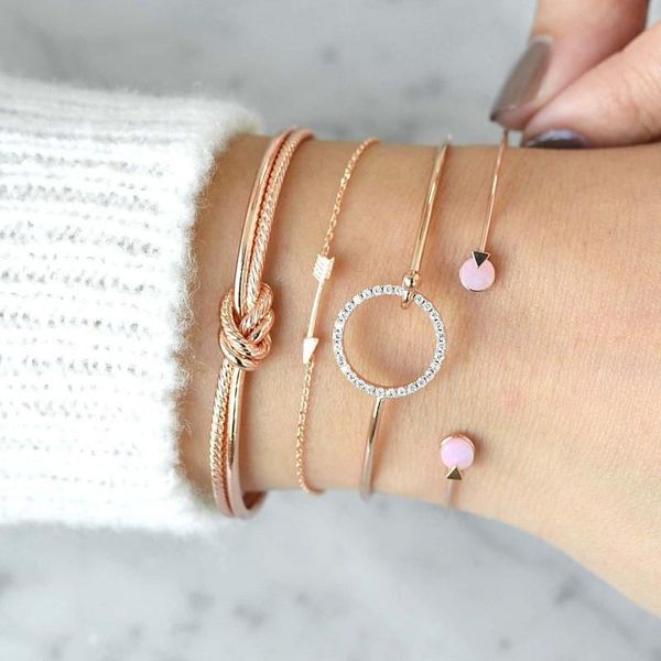 charm bracelets kittenup 4pcs crystal arrow bracelet sets for women fashion jewelry street style, Golden;silver
charm bracelets kittenup 4pcs crystal arrow bracelet sets for women fashion jewelry street style, Golden;silver