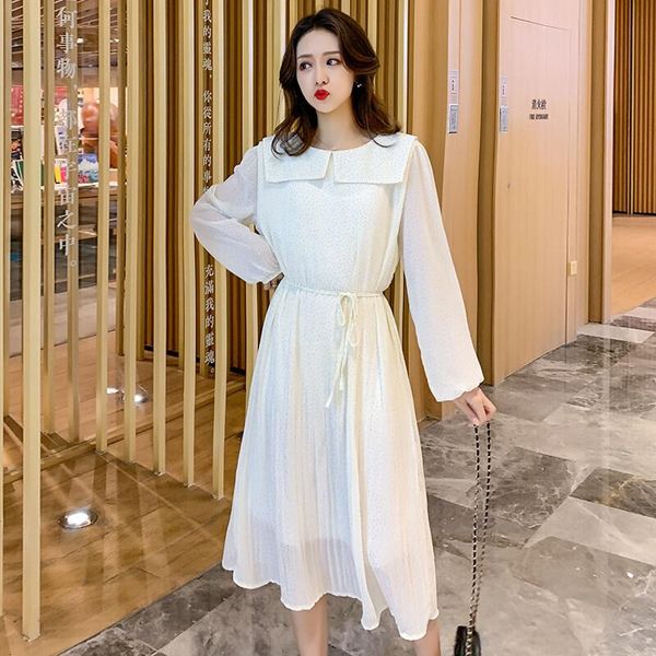 maternity dresses 0058# clothes spring autumn long sleeves chiffon plain color midi dress loose fashion pregnant women mom, White
maternity dresses 0058# clothes spring autumn long sleeves chiffon plain color midi dress loose fashion pregnant women mom, White