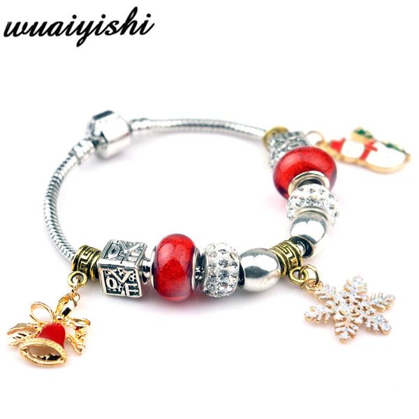 charm bracelets snowflake bell snowflakessilver christmas plated crystal bracelet women fit original diy brand jewelry, Golden;silver
charm bracelets snowflake bell snowflakessilver christmas plated crystal bracelet women fit original diy brand jewelry, Golden;silver