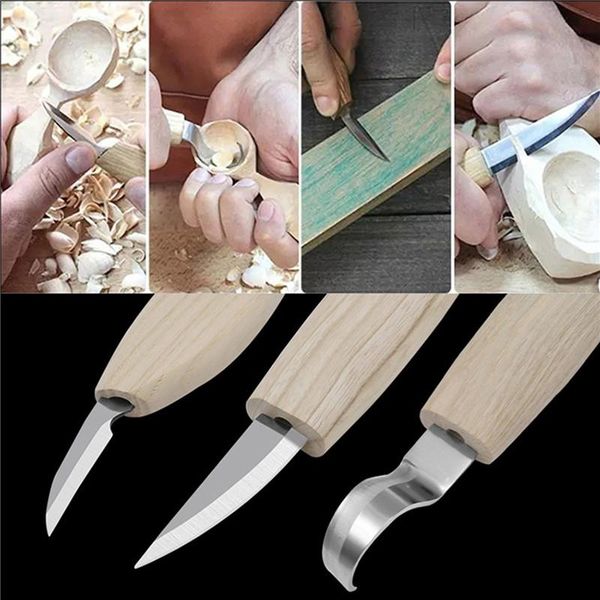 craft tools 3pcs/set stainless steel wood carving cutter woodwork sculptural handle spoon hook knife hand tool
craft tools 3pcs/set stainless steel wood carving cutter woodwork sculptural handle spoon hook knife hand tool