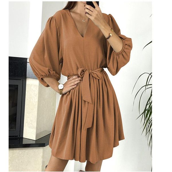 casual dresses evening party red clubwear mini dress 2021 spring three quarter shirts sashes deep v-neck office lady 2xl plus size g2395, Black;gray
casual dresses evening party red clubwear mini dress 2021 spring three quarter shirts sashes deep v-neck office lady 2xl plus size g2395, Black;gray