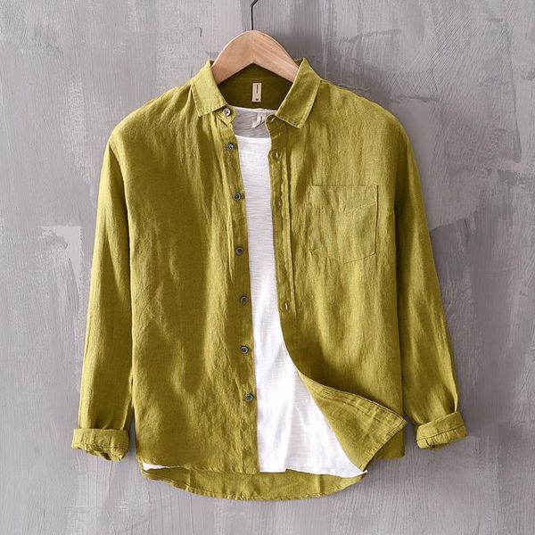 men's casual shirts arrival solid brand linen shirt men fashion green for pure flax mens comfortable male chemise, White;black
men's casual shirts arrival solid brand linen shirt men fashion green for pure flax mens comfortable male chemise, White;black