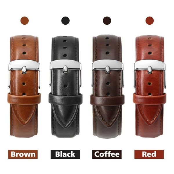 watch bands fashion genuine leather watchband men women band 22mm 20mm 18mm 16mm 14mm 12mm wrist watches strap belt metal buckle, Black;brown 
watch bands fashion genuine leather watchband men women band 22mm 20mm 18mm 16mm 14mm 12mm wrist watches strap belt metal buckle, Black;brown