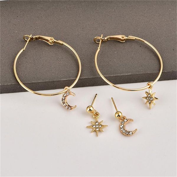 hoop & huggie boho gold crystal pearl earrings set women heart moon star cross geometric punk female earring vintage fashion jewelry 2021, Golden;silver
hoop & huggie boho gold crystal pearl earrings set women heart moon star cross geometric punk female earring vintage fashion jewelry 2021, Golden;silver