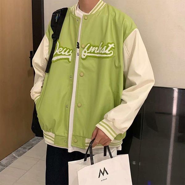 men's jackets american fashion brand embroidery baseball uniform spring and autumn couples bomber jacket loose casual, Black;brown
men's jackets american fashion brand embroidery baseball uniform spring and autumn couples bomber jacket loose casual, Black;brown
