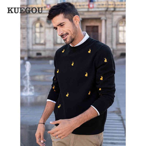 kuegou autumn winter clothing mens sweater warm streetwear pullovers men sweaters knitted fashion rabbit plus size 2207, Black
kuegou autumn winter clothing mens sweater warm streetwear pullovers men sweaters knitted fashion rabbit plus size 2207, Black