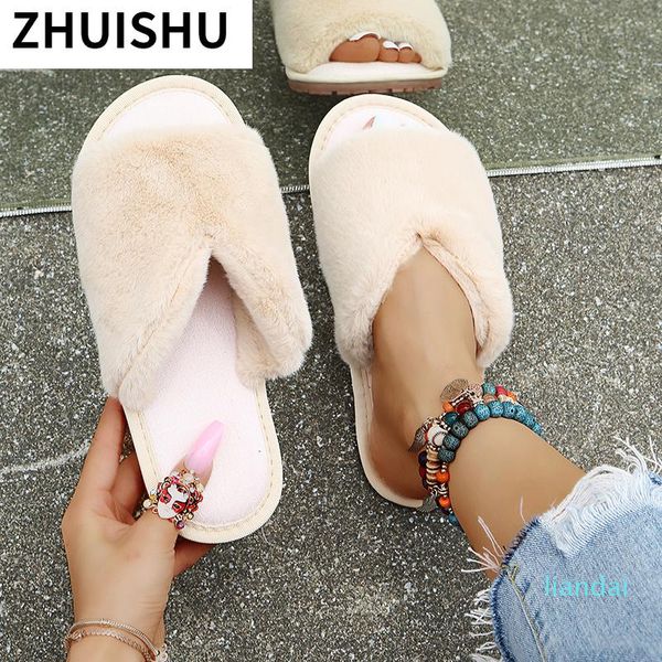 slippers 2021 winter women fur home solid color bedroom living room comfortable fashion simplicity faux warm flat, Black
slippers 2021 winter women fur home solid color bedroom living room comfortable fashion simplicity faux warm flat, Black