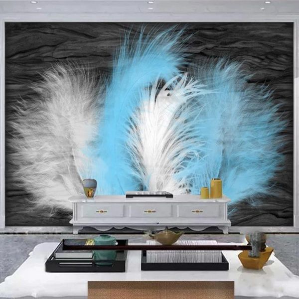 wallpapers custom mural wallpaper modern nordic dark gray marble feathers wall paper living room bedroom pvc self-adhesive 3d stickers
wallpapers custom mural wallpaper modern nordic dark gray marble feathers wall paper living room bedroom pvc self-adhesive 3d stickers