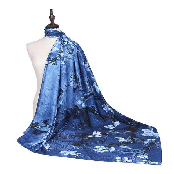 gaohe and new van gogh oil painting apricot flower twill imitation silk scarf female * 130cm 05p9, Blue;gray
gaohe and new van gogh oil painting apricot flower twill imitation silk scarf female * 130cm 05p9, Blue;gray