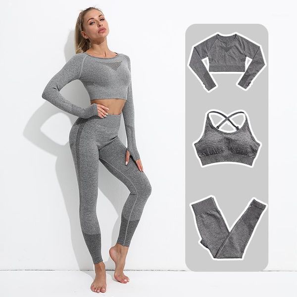 2/3/pcs yoga set seamless women high waist workout suit sportswear gym clothing for fitness long sleeve leggings sport suits outfit1
2/3/pcs yoga set seamless women high waist workout suit sportswear gym clothing for fitness long sleeve leggings sport suits outfit1