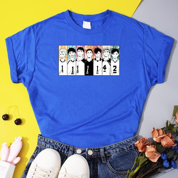 women's t-shirt kawaii haikyuu t shirt funny summer cartoon volleyball club graphic women tees harajuku japanese anime, White
women's t-shirt kawaii haikyuu t shirt funny summer cartoon volleyball club graphic women tees harajuku japanese anime, White