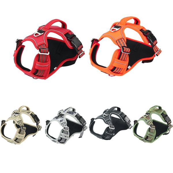 dog collars & leashes reflective pet harness vest with vertical handle adjustable collar 1000d oxford cloth harnesses for big medium dogs
dog collars & leashes reflective pet harness vest with vertical handle adjustable collar 1000d oxford cloth harnesses for big medium dogs