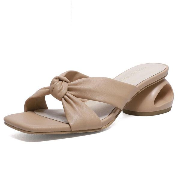 slippers women mules fashion est genuine leatehr sandals for spring summer fretwork heels pumps, Black
slippers women mules fashion est genuine leatehr sandals for spring summer fretwork heels pumps, Black