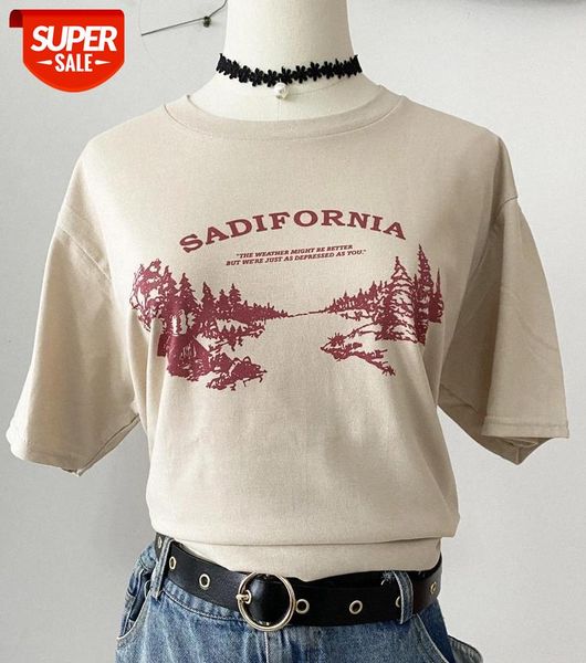 sunfiz yf sadifornia maple leaf women's t-shirt 2020 summer street tee undershirt funny phrase female o-neck t-shirt #ee3b, White
sunfiz yf sadifornia maple leaf women's t-shirt 2020 summer street tee undershirt funny phrase female o-neck t-shirt #ee3b, White