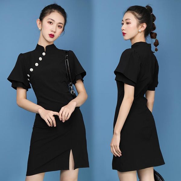 ethnic clothing chinese dress qipao wedding cheongsam short slim girl young little black oriental costume fairy, Red
ethnic clothing chinese dress qipao wedding cheongsam short slim girl young little black oriental costume fairy, Red