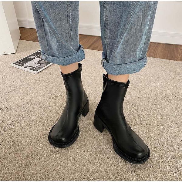 boots women ankle ladies pu mid heel short soft boot female sewing comfortable woman footwear square toe zipper shoes, Black
boots women ankle ladies pu mid heel short soft boot female sewing comfortable woman footwear square toe zipper shoes, Black