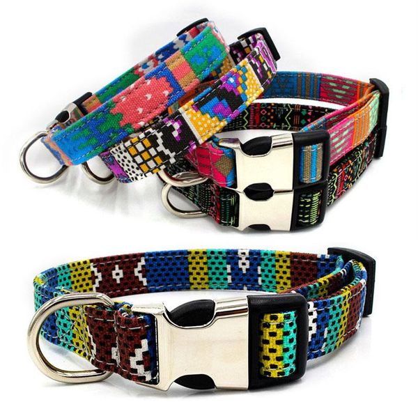 dog collars & leashes fashion boho canvas collar for large medium and small dogs heavy duty breakaway alloy buckle pet cat puppy clip
dog collars & leashes fashion boho canvas collar for large medium and small dogs heavy duty breakaway alloy buckle pet cat puppy clip