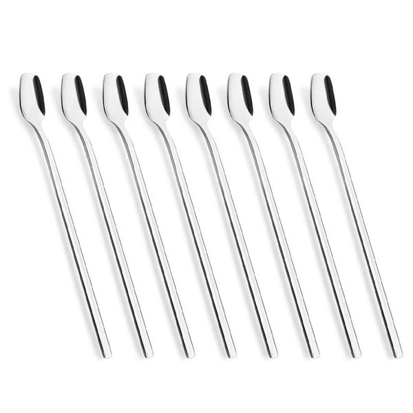 spoons ice cream spoon dessert long handle iced tea spoon, square for cocktail milkshake set of 8
spoons ice cream spoon dessert long handle iced tea spoon, square for cocktail milkshake set of 8