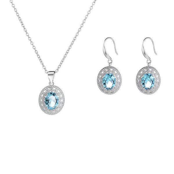 earrings & necklace 2021 dangle necklaces with light blue cryatals accessories wholesale christmas elegant charm jewelry sets for women, Silver
earrings & necklace 2021 dangle necklaces with light blue cryatals accessories wholesale christmas elegant charm jewelry sets for women, Silver