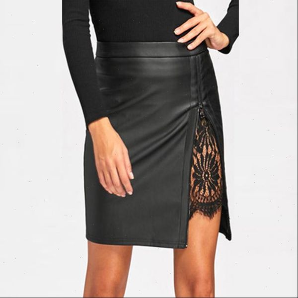new women zipper up faux leather skirt side split lace lining vintage skirt bodycon pu mini gothic pencil skirts summer, Black
new women zipper up faux leather skirt side split lace lining vintage skirt bodycon pu mini gothic pencil skirts summer, Black