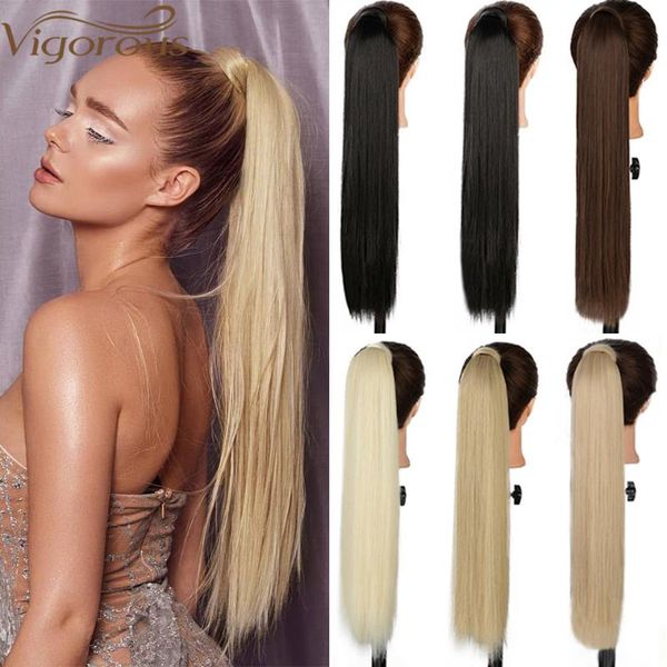 synthetic wigs vigorous long straight wrap around clip in ponytail hair heat resistant fake, Black
synthetic wigs vigorous long straight wrap around clip in ponytail hair heat resistant fake, Black