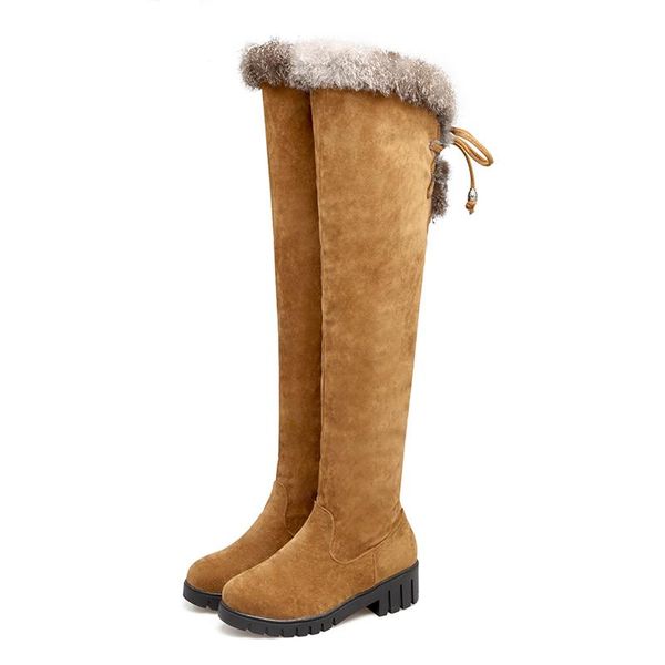 boots lucyever vintage snow for women autumn winter over the knee faux suede fur square heels warm shoes woman, Black
boots lucyever vintage snow for women autumn winter over the knee faux suede fur square heels warm shoes woman, Black