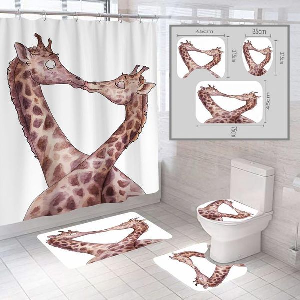 shower curtains creative animal printing nordic style elk printed home waterproof anti-skid bath cord bathroom decoration 1piece
shower curtains creative animal printing nordic style elk printed home waterproof anti-skid bath cord bathroom decoration 1piece