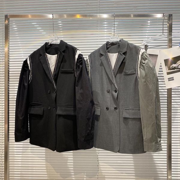 women's suits & blazers 2021 autumn suit fashion casual three-dimensional tailoring design loose long-sleeved jacket women, White;black
women's suits & blazers 2021 autumn suit fashion casual three-dimensional tailoring design loose long-sleeved jacket women, White;black