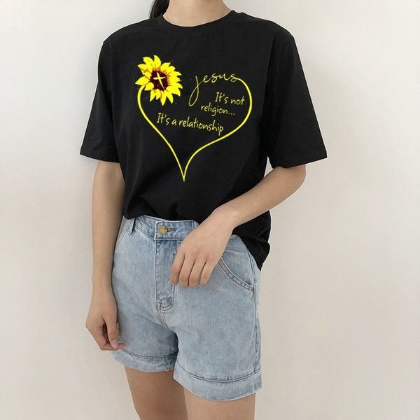 kuakuayu yf heart printed jesus its not religion a relationship sunflower tshirt, sunflower lovers tee sunflower t-shirt 210306, White
kuakuayu yf heart printed jesus its not religion a relationship sunflower tshirt, sunflower lovers tee sunflower t-shirt 210306, White