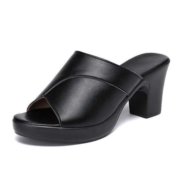 slippers selling large size sandals women 2021 summer tide women's and with thick heels high, Black
slippers selling large size sandals women 2021 summer tide women's and with thick heels high, Black