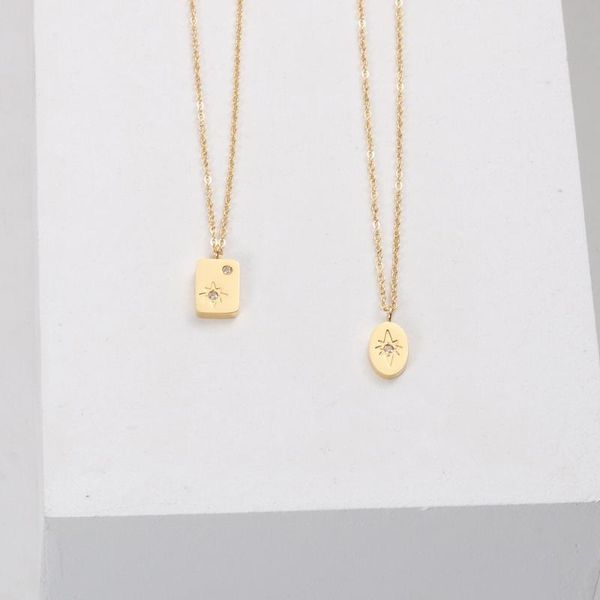 chains zirconia pave star rectangle oval pendant stainless steel starburst necklace for women girl tarnish jewelry, Silver
chains zirconia pave star rectangle oval pendant stainless steel starburst necklace for women girl tarnish jewelry, Silver