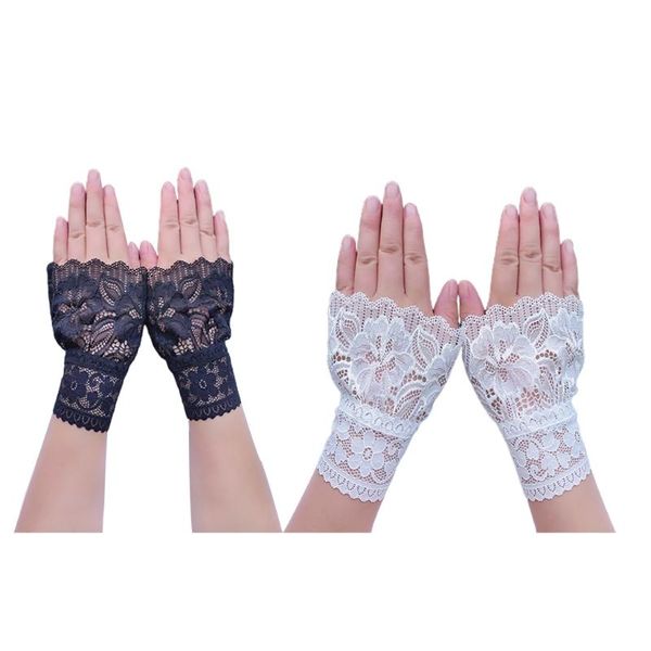 five fingers gloves women short lace fingerless for driving wedding wrist length prom, Blue;gray
five fingers gloves women short lace fingerless for driving wedding wrist length prom, Blue;gray
