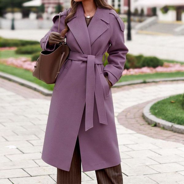 women's wool & blends women chic coat with belt autumn winter warm overcoat female fashion turn-down collar slim outwear casual, Black
women's wool & blends women chic coat with belt autumn winter warm overcoat female fashion turn-down collar slim outwear casual, Black