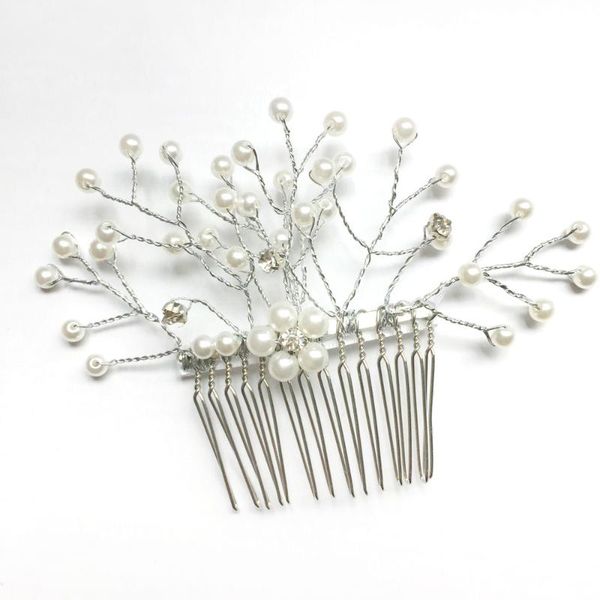 headpieces european and american pearls hair comb bridal barrettes headdress, Silver
headpieces european and american pearls hair comb bridal barrettes headdress, Silver