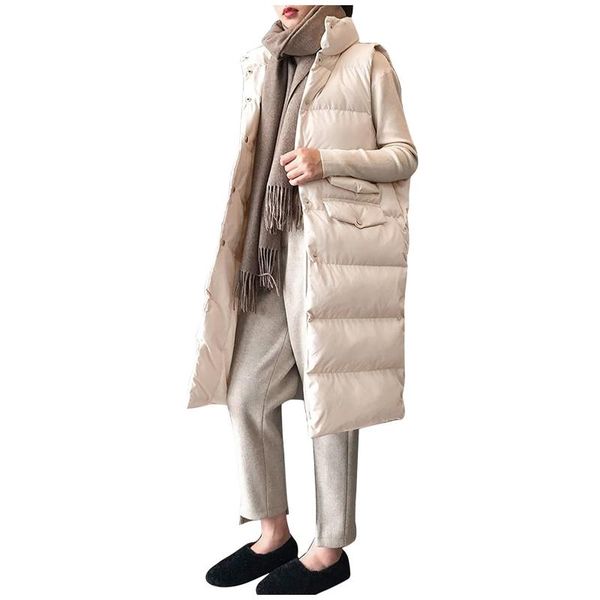 women's vests autumn winter cotton vest women ladies casual waistcoat female sleeveless long jacket slim fit warm puffer coat, Black;white
women's vests autumn winter cotton vest women ladies casual waistcoat female sleeveless long jacket slim fit warm puffer coat, Black;white