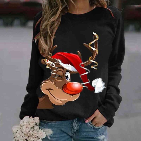 winter womens fashion sweater christmas cute 3d print t-shirt long sleeve pullover casual crewneck loose comfortable top, White;black
winter womens fashion sweater christmas cute 3d print t-shirt long sleeve pullover casual crewneck loose comfortable top, White;black
