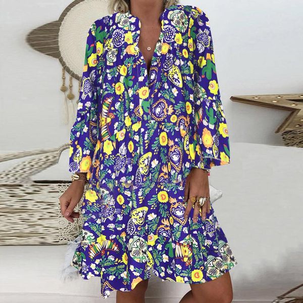 casual dresses boho beach shirt dress autumn women print female v neck long-sleeve 2021 holiday floral long sleeve, Black;gray
casual dresses boho beach shirt dress autumn women print female v neck long-sleeve 2021 holiday floral long sleeve, Black;gray