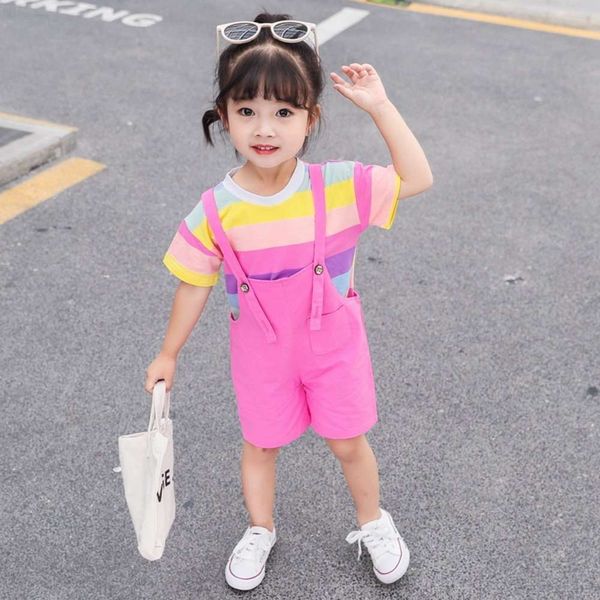 korean striped short sleeve t-shirt, children's clothing, girls' foreign style carrying shorts, 2-piece suit for 0-5 year old, Blue
korean striped short sleeve t-shirt, children's clothing, girls' foreign style carrying shorts, 2-piece suit for 0-5 year old, Blue