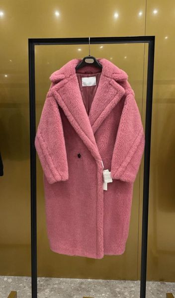 women's wool & blends pink coat teddy bear fur women alpaca loose coats winter warm thicken classic, Black
women's wool & blends pink coat teddy bear fur women alpaca loose coats winter warm thicken classic, Black