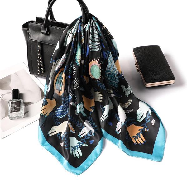 scarves 2021 designer print women silk scarf foulard square neck lady headband scarfs femme hand kerchief, Blue;gray
scarves 2021 designer print women silk scarf foulard square neck lady headband scarfs femme hand kerchief, Blue;gray